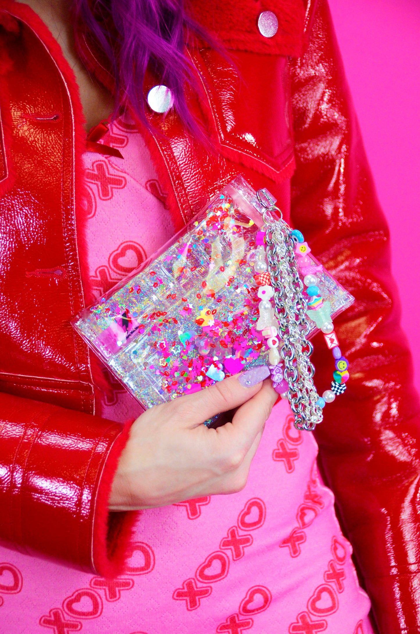 Trixy Starr x Electric Bubblegum Glitter Crush Wallet