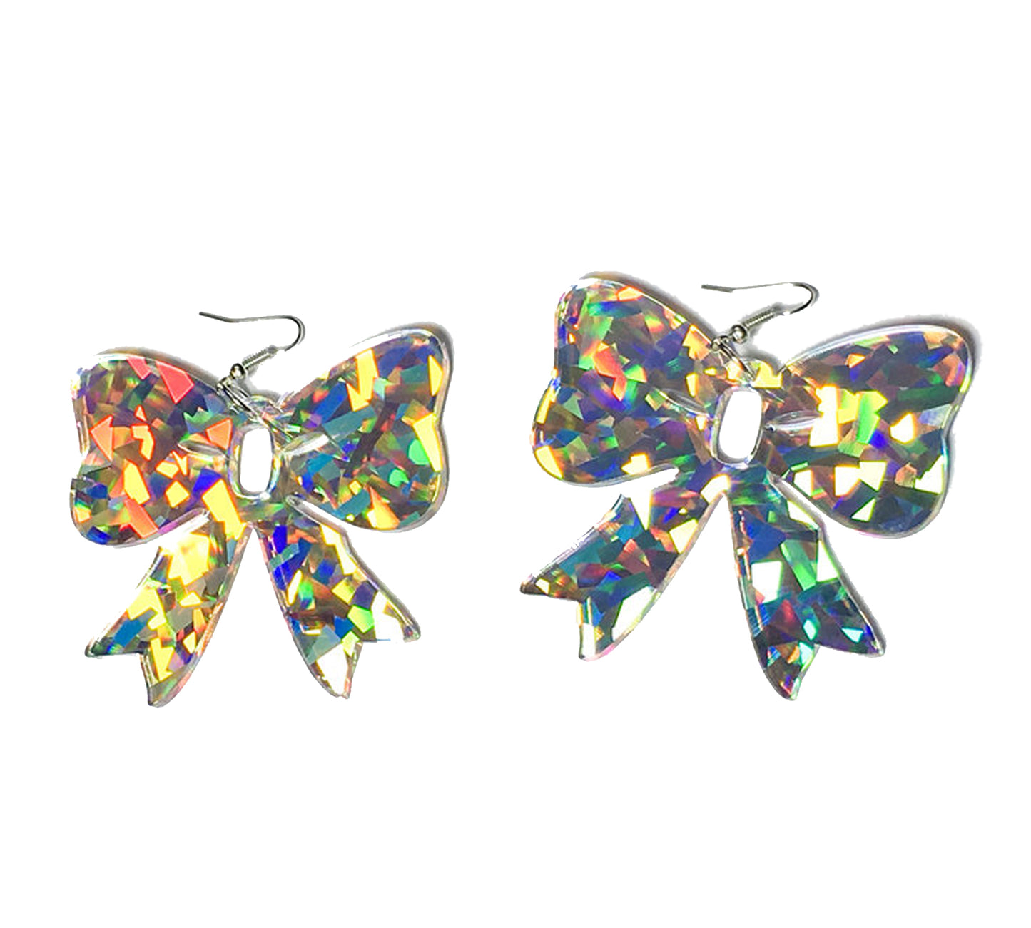 O.G. Holographic Bow earrings
