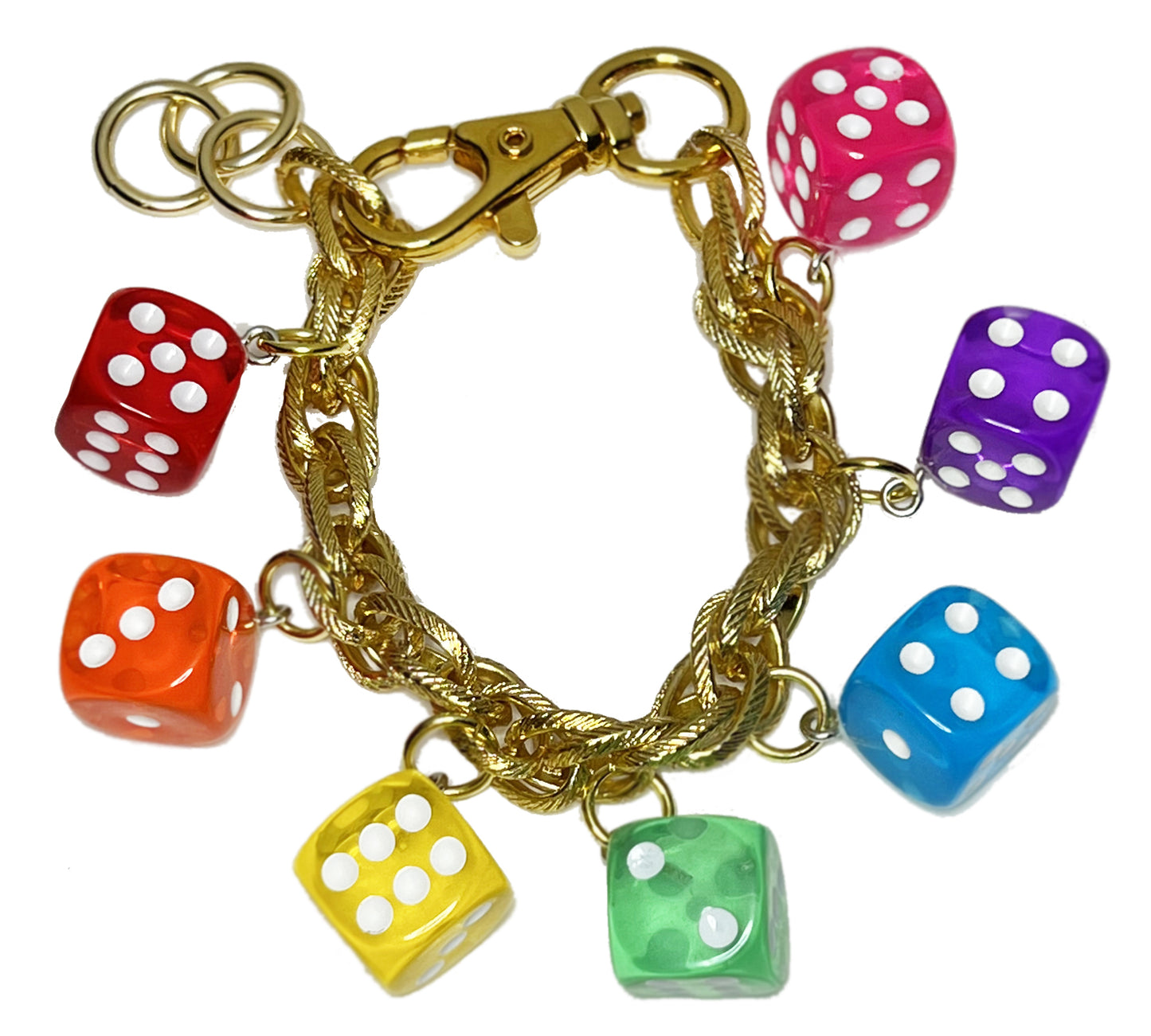 Rainbow Dice Bracelet