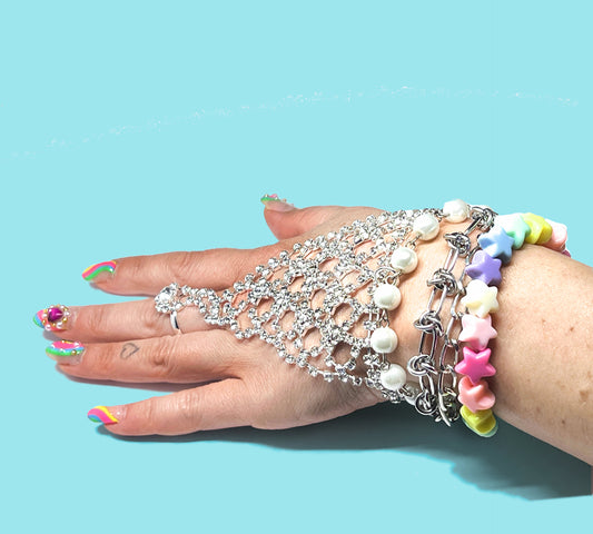 Rhinestone Kandi Hand Jewels