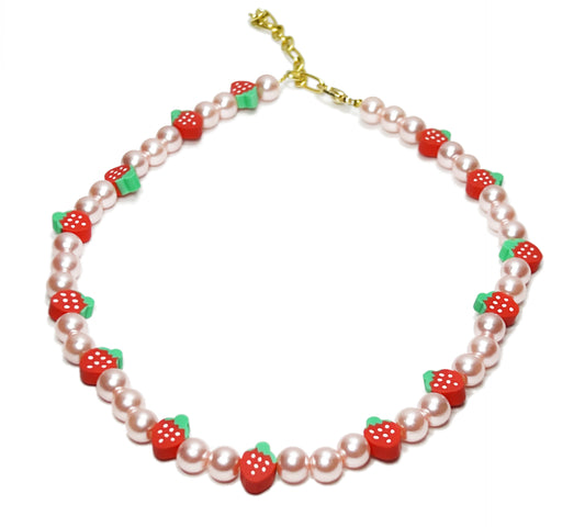 Strawberry Bliss Choker Necklace