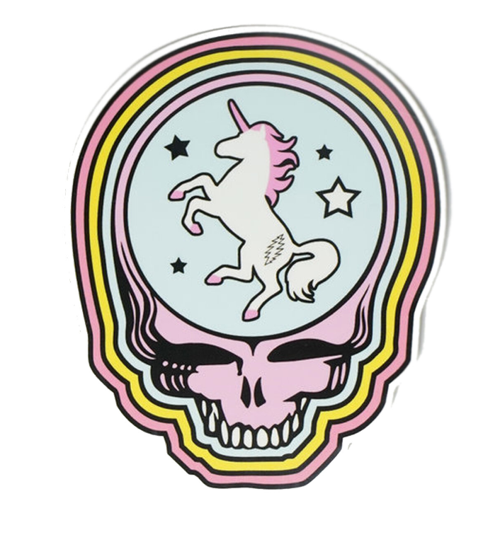 Trixy Starr x Grateful Dead Unicorn Stealie Sticker