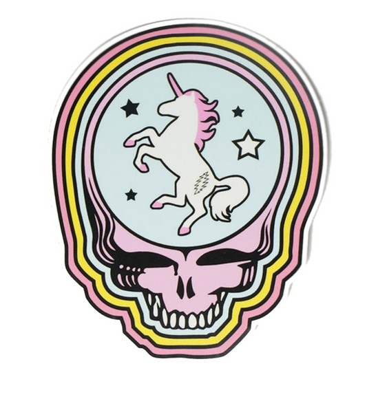 Trixy Starr x Grateful Dead Unicorn Stealie Sticker