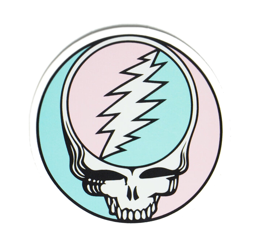 Trixy Starr x Grateful Dead Pastel Stealie Sticker