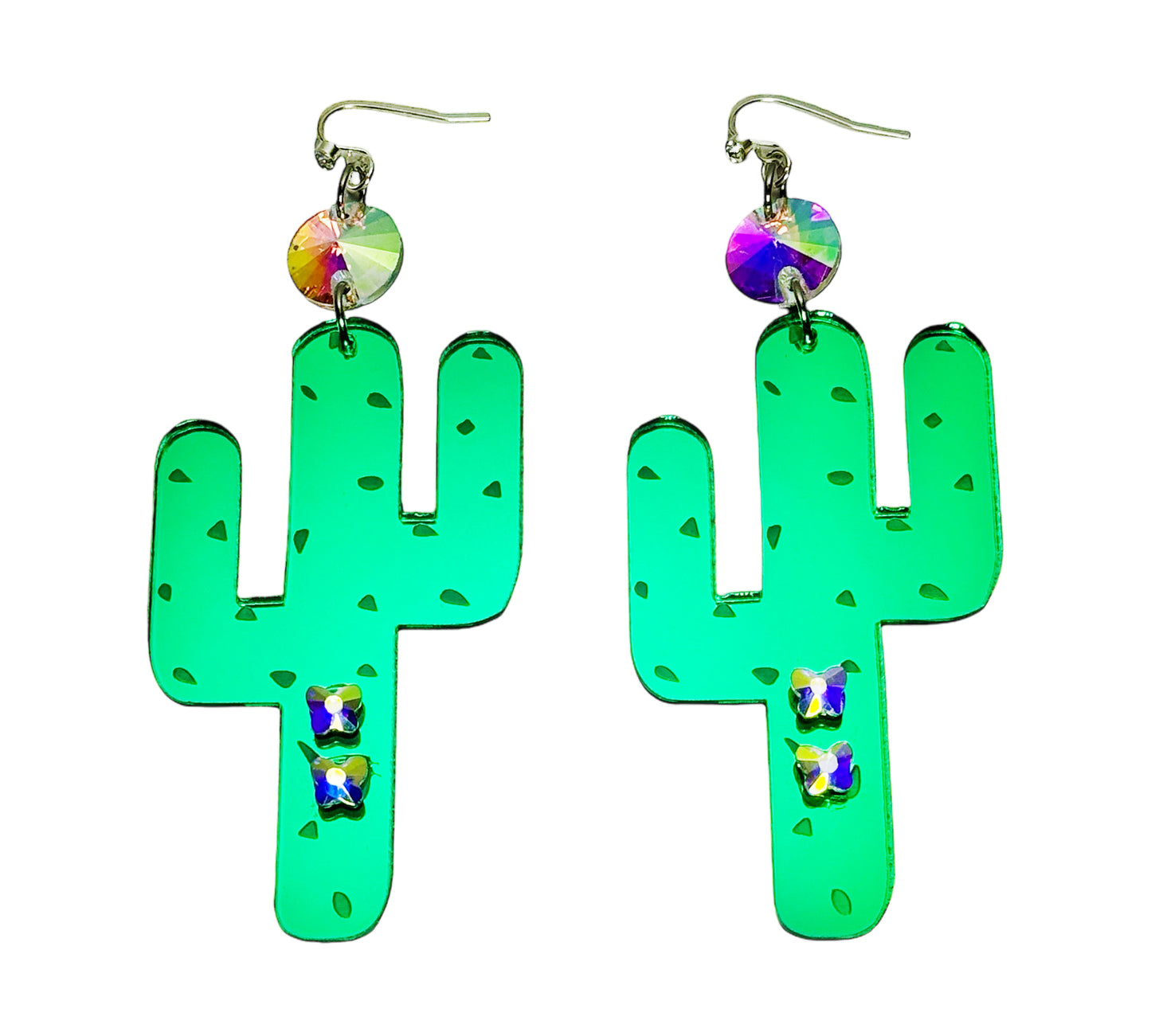 Cactus Butterfly Earrings