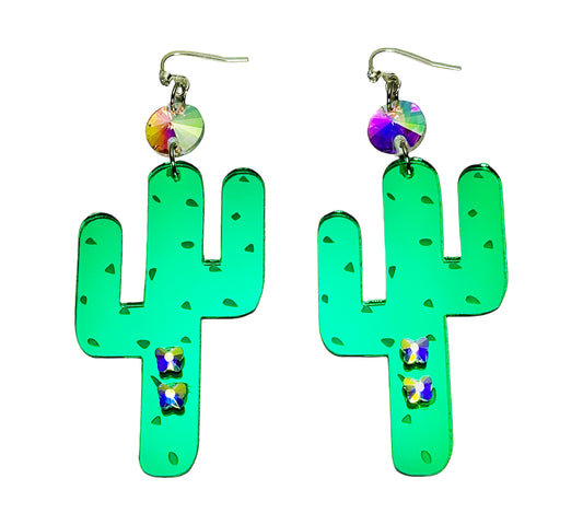 Cactus Butterfly Earrings