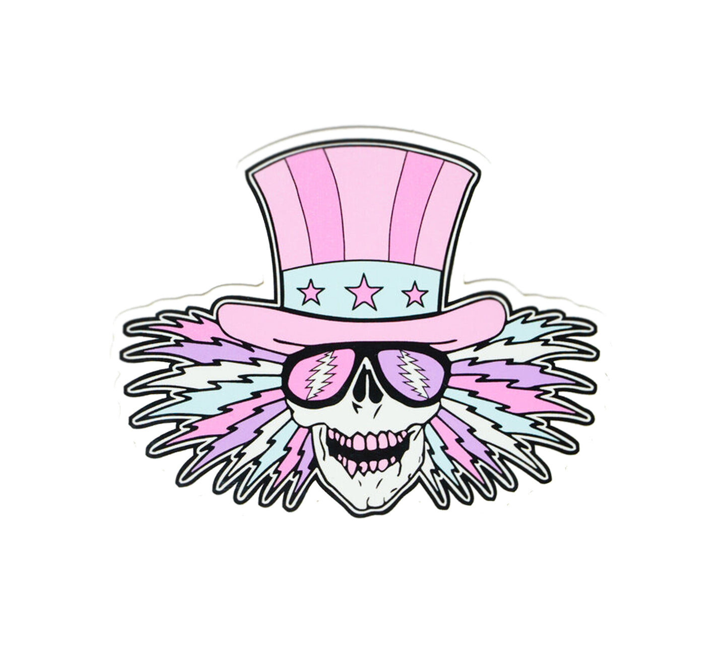 Trixy Starr x Grateful Dead Uncle Sam Sticker