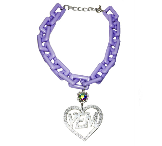 Lilac YEM Sparkle Necklace