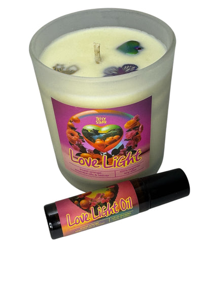LOVE LIGHT CANDLE & ROLLER GIFT SET