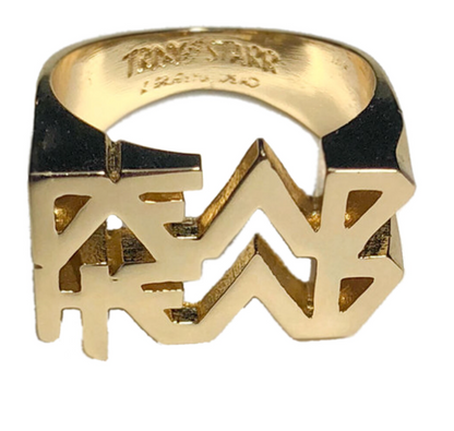14 Karat Gold Dead Head Ring