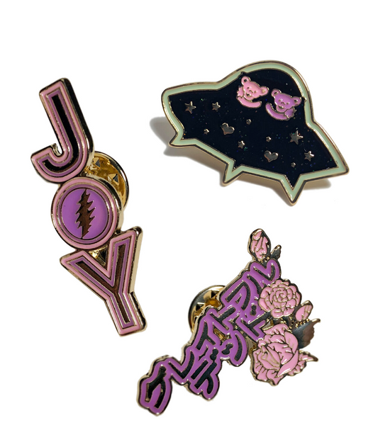 Trixy Starr x Grateful Dead Pin Set